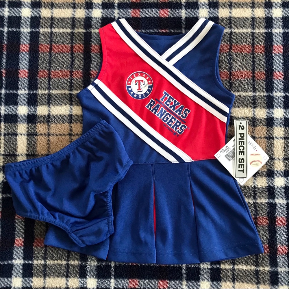 Girls Infant 18M TX Rangers Cheerleading 2 Pc Set